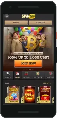 SpinBoss App auf dem Smartphone